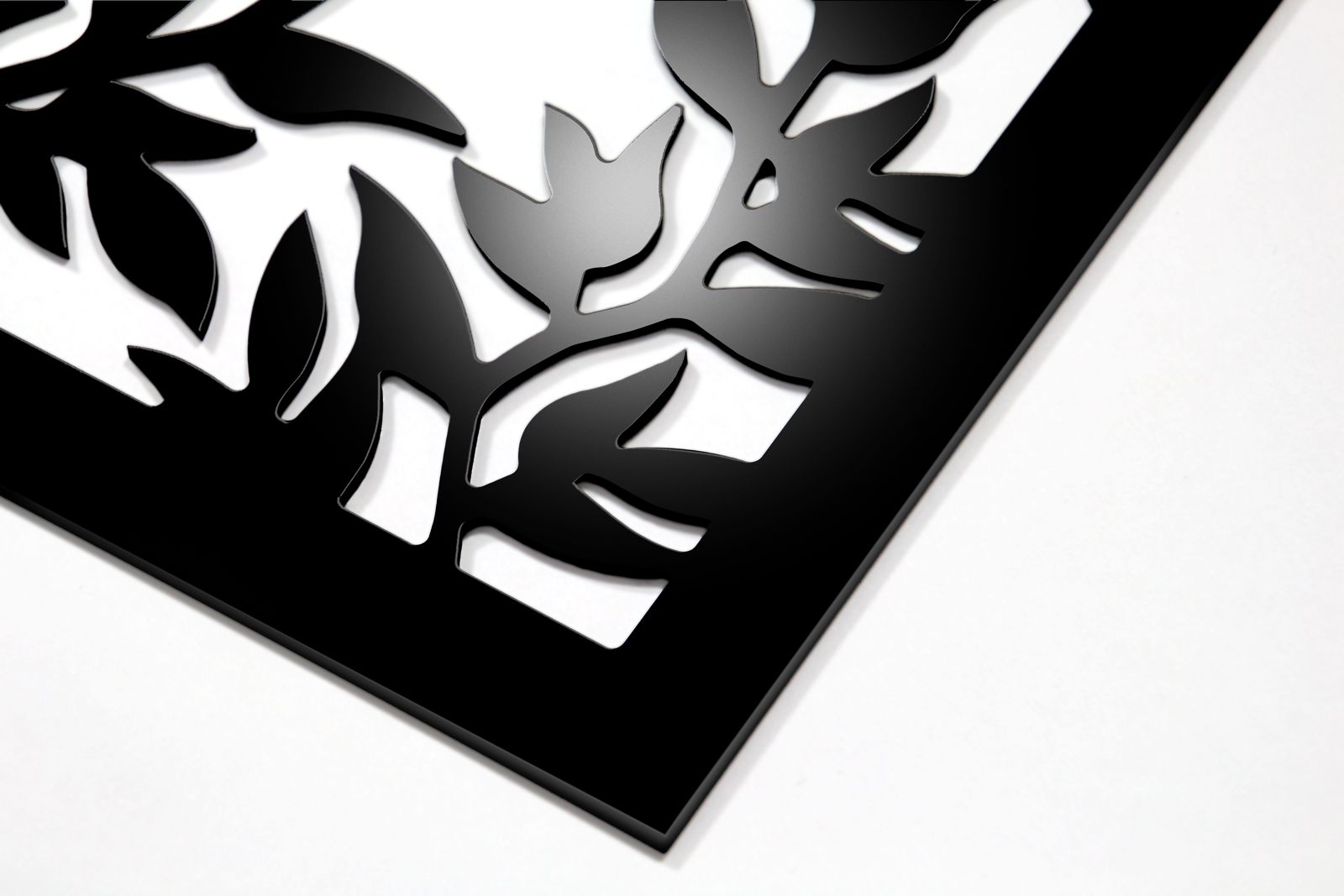 Bild Wandbild 3D Wandtattoo Acryl Mobile Abstrakt Blätter Zweige Natur
