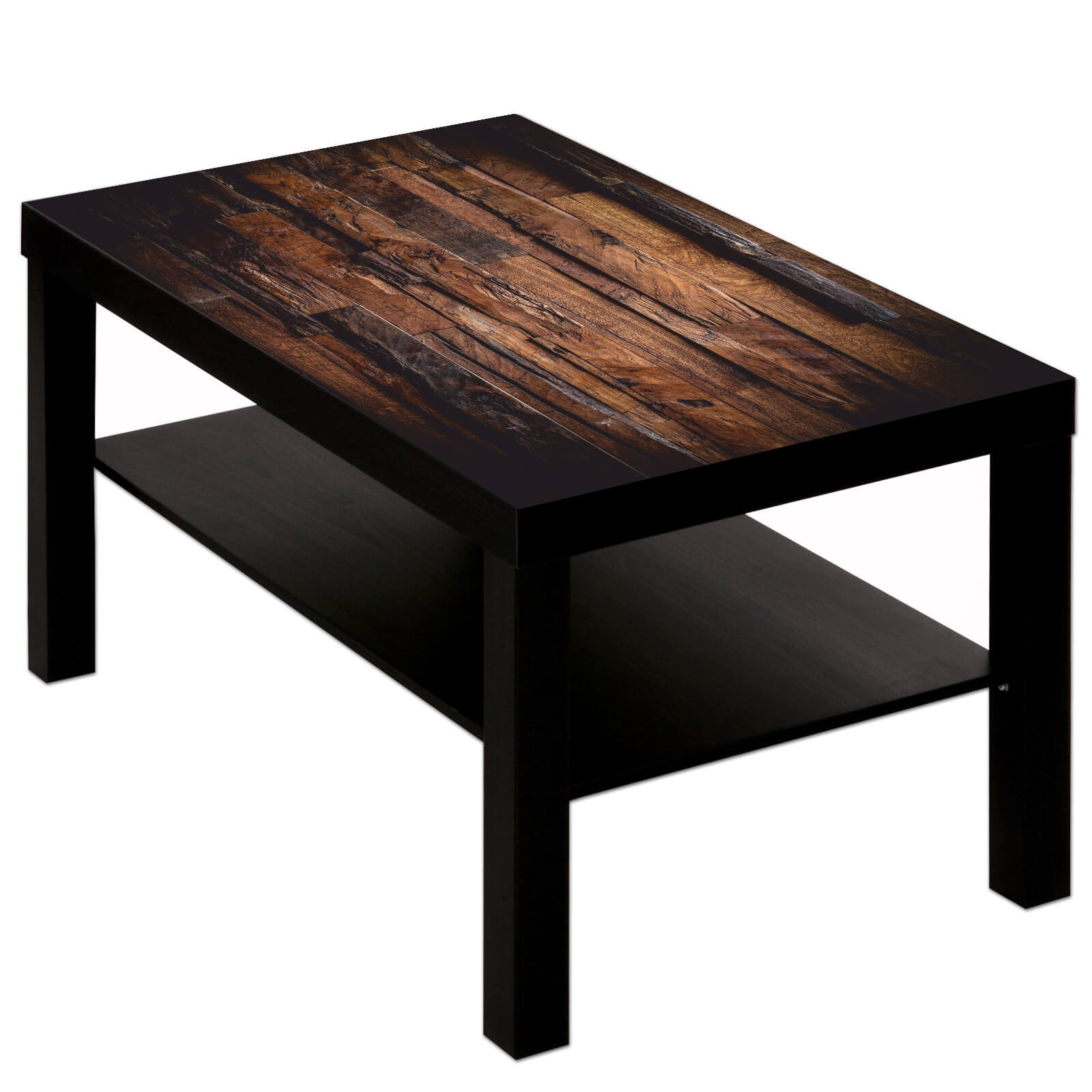 Couchtisch Tisch mit Motiv Bild Muster Holz Rustikal