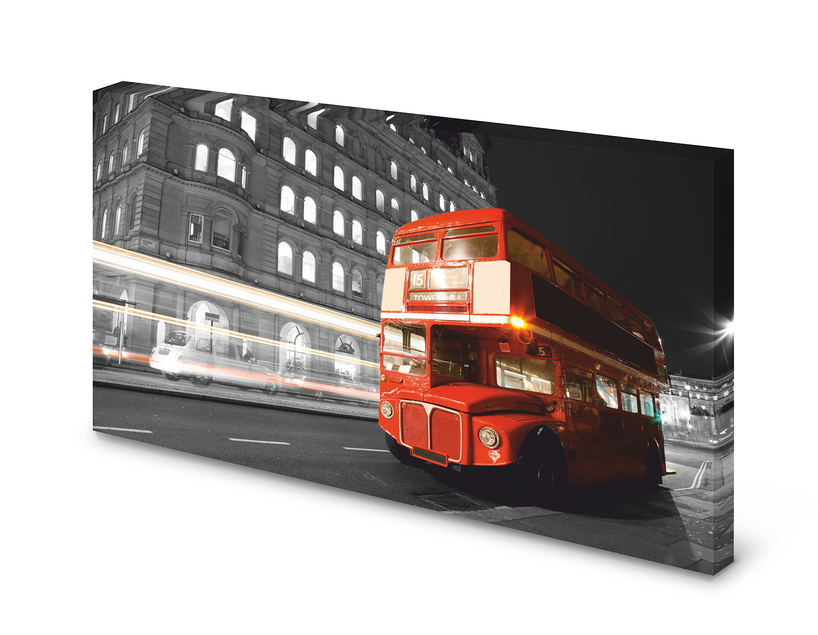 Magnettafel Pinnwand Bild London England red Bus XXL gekantet
