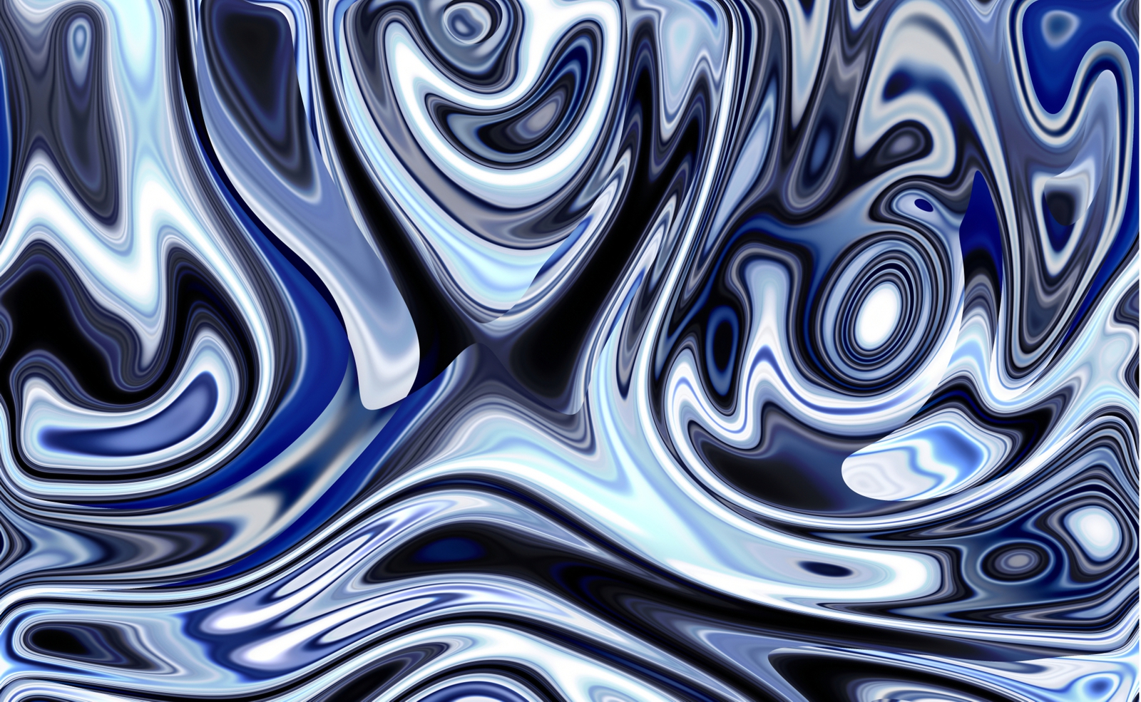 Couchtisch mit Motiv blaue Wellen