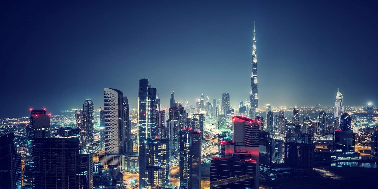 Vlies Tapete XXL Poster Fototapete Dubai Skyline