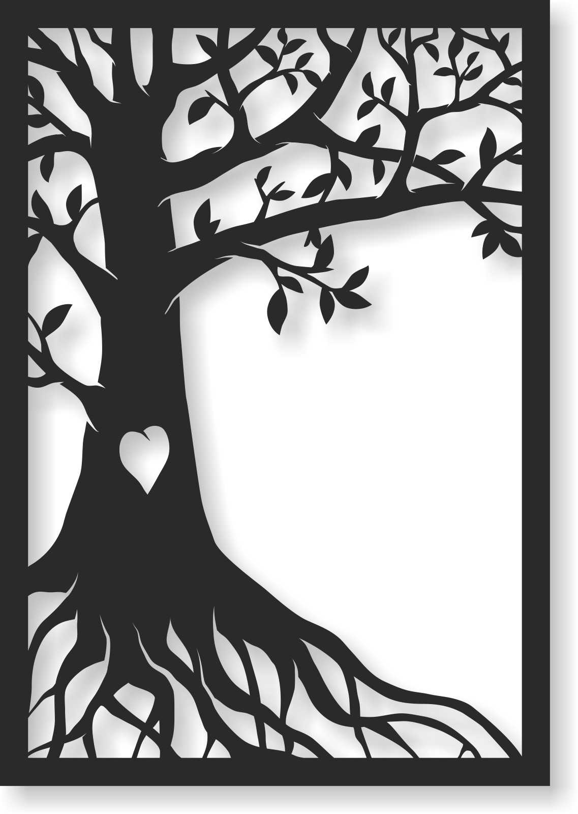 Bild Wandbild Wandtattoo Acryl Mobile Baum Herz Lebensbaum