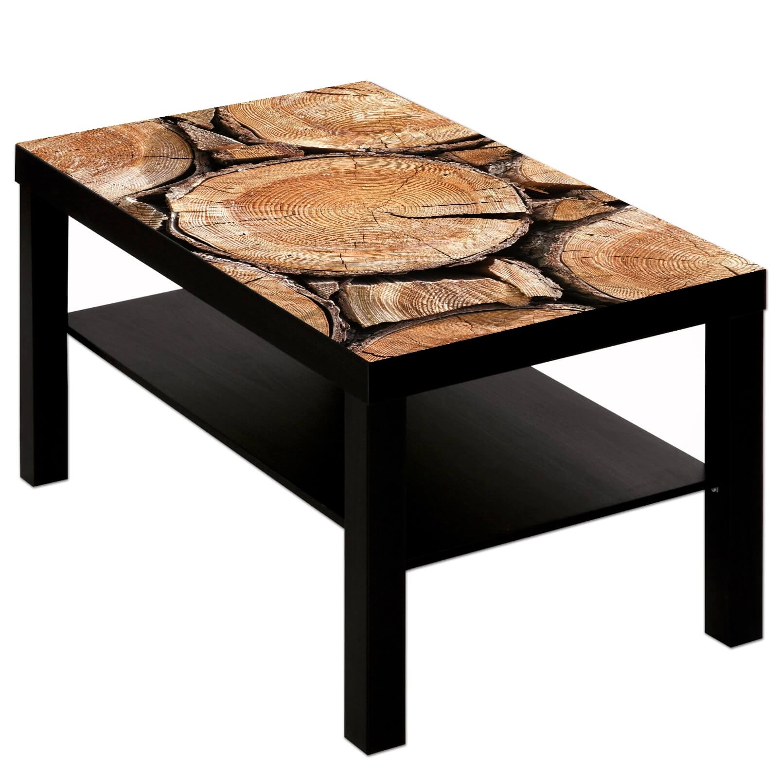 Couchtisch Tisch mit Motiv Bild Muster Holz Rustikal 3