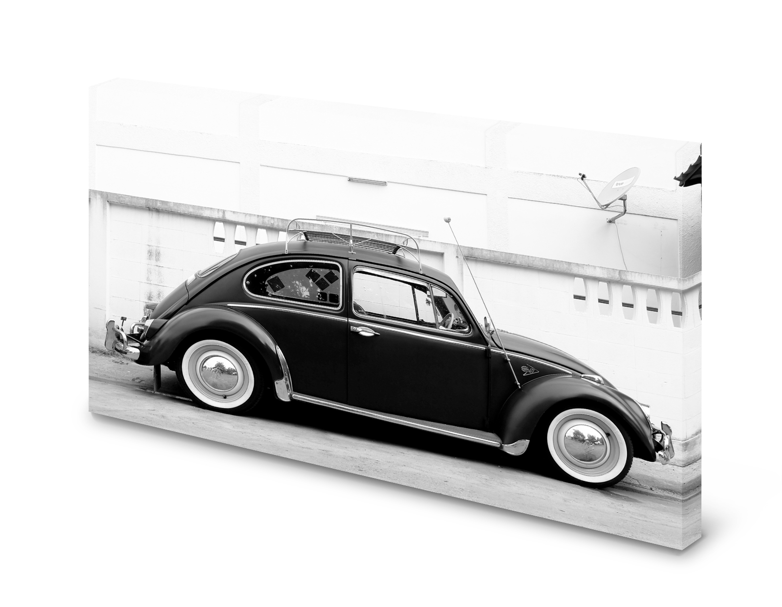 Magnettafel Pinnwand Bild Auto Käfer Oldtimer gekantet