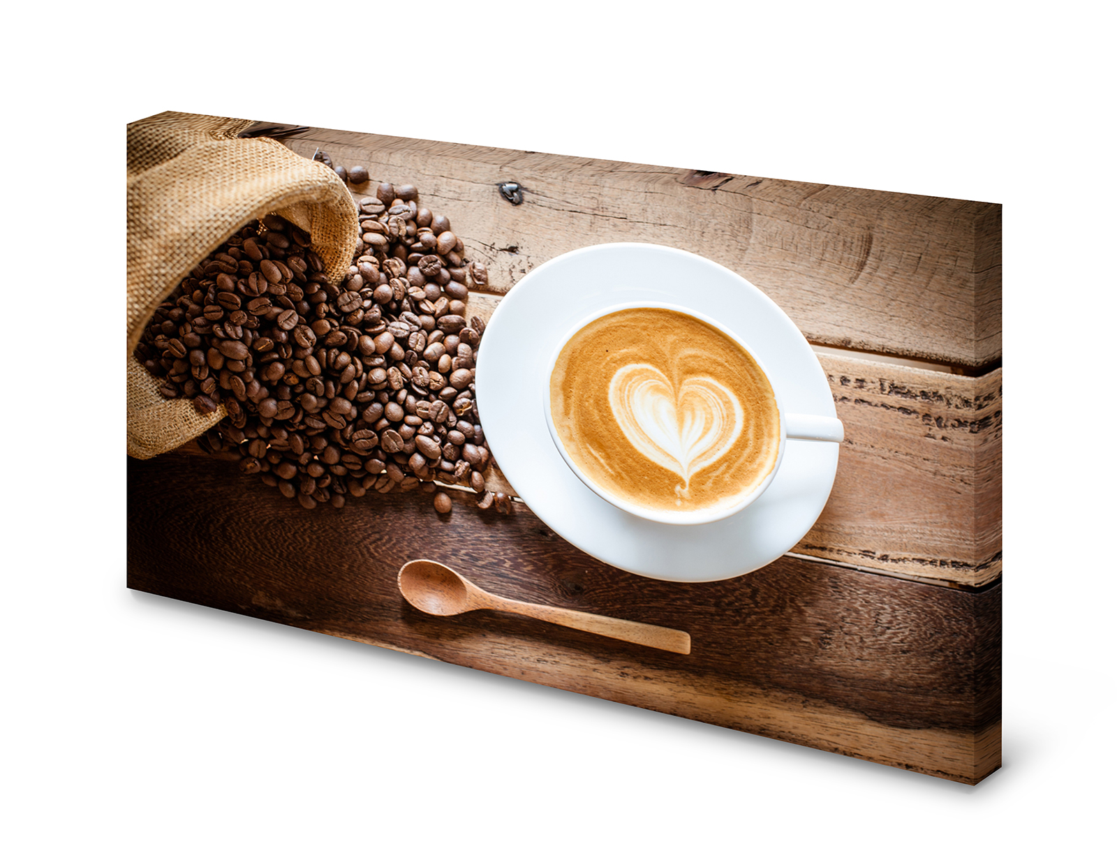Magnettafel Pinnwand Bild Cappuccino Milchkaffee Kaffee XXL gekantet