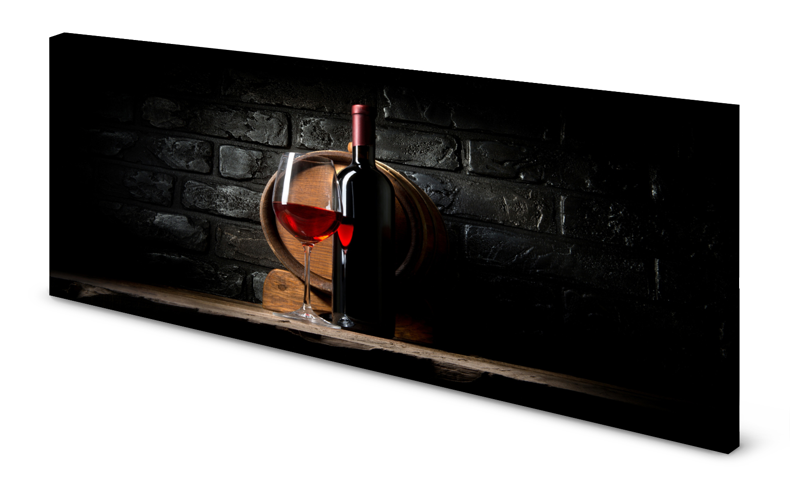 Magnettafel Pinnwand Bild Keller Wein Weinfass Gewölbe gekantet