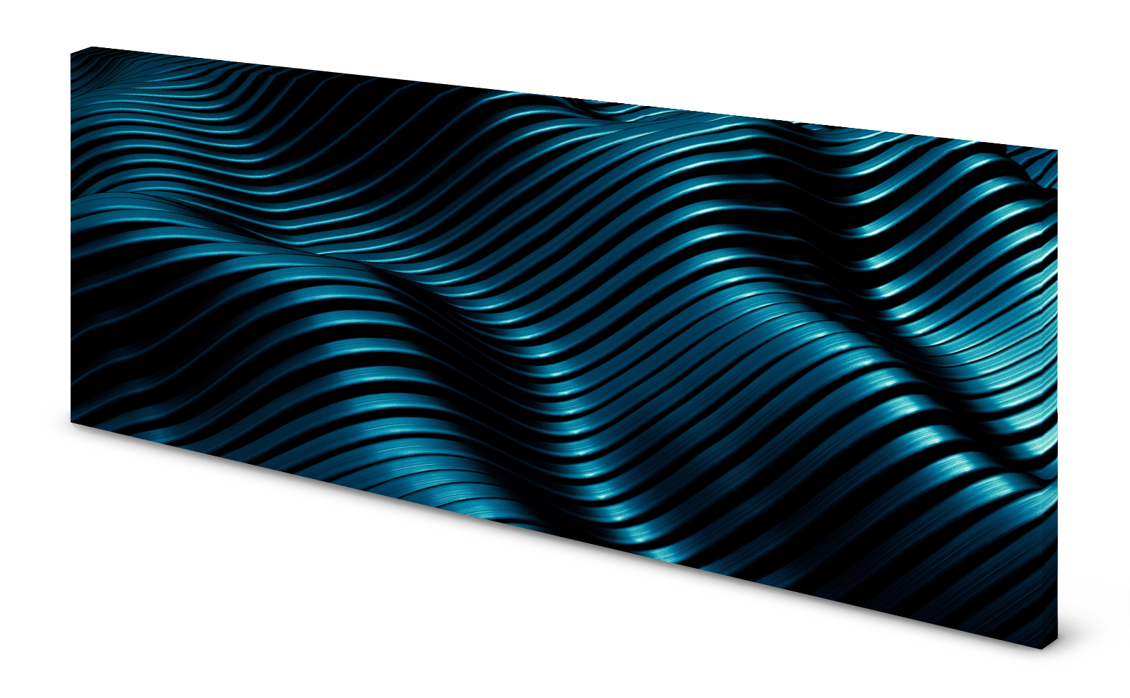 Magnettafel Pinnwand Bild 3D Effekt blau metallic gekantet