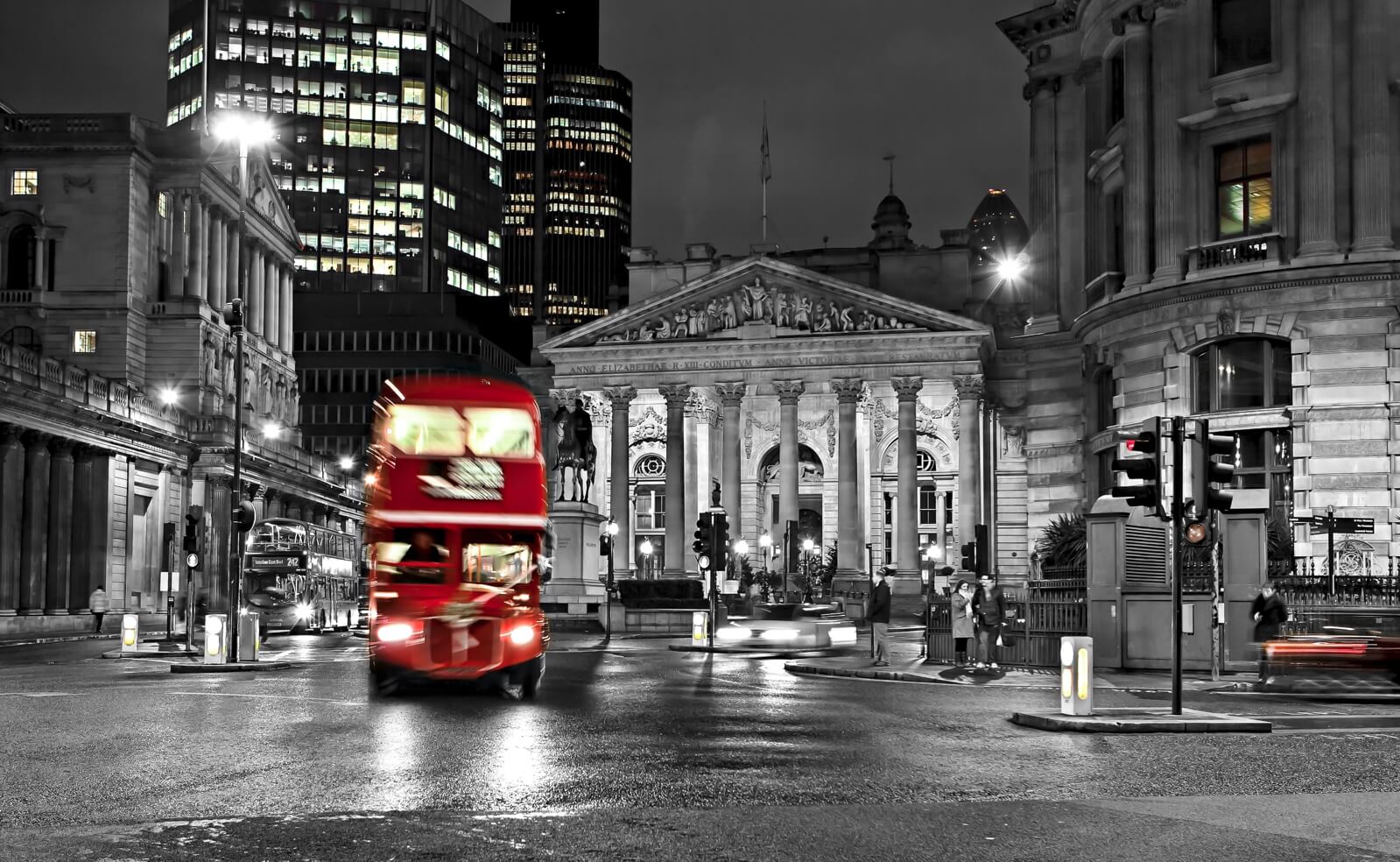 Couchtisch Tisch mit Motiv Bild London England Big red Bus