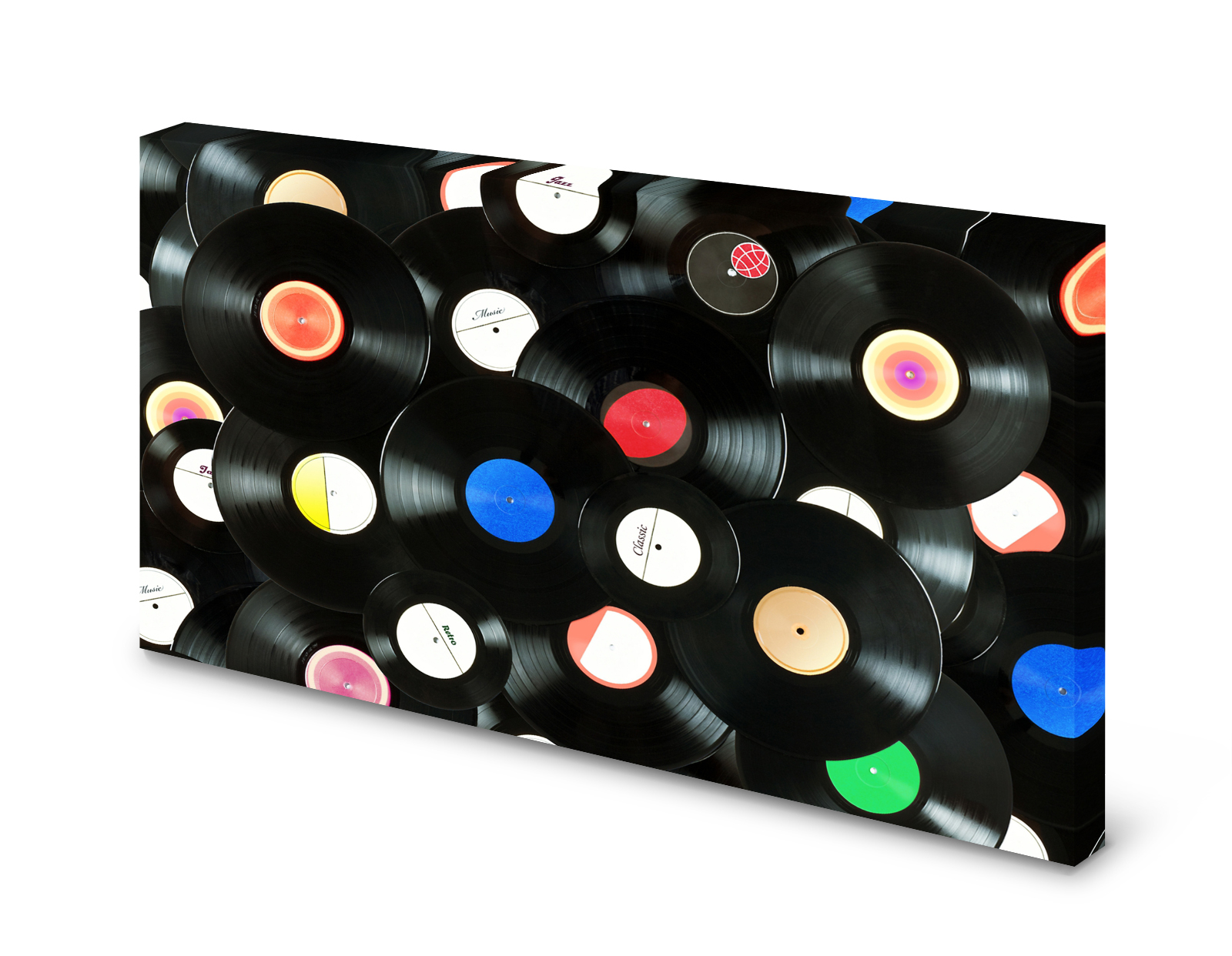 Magnettafel Pinnwand Bild Schallplatten Platten Vinyl XXL gekantet