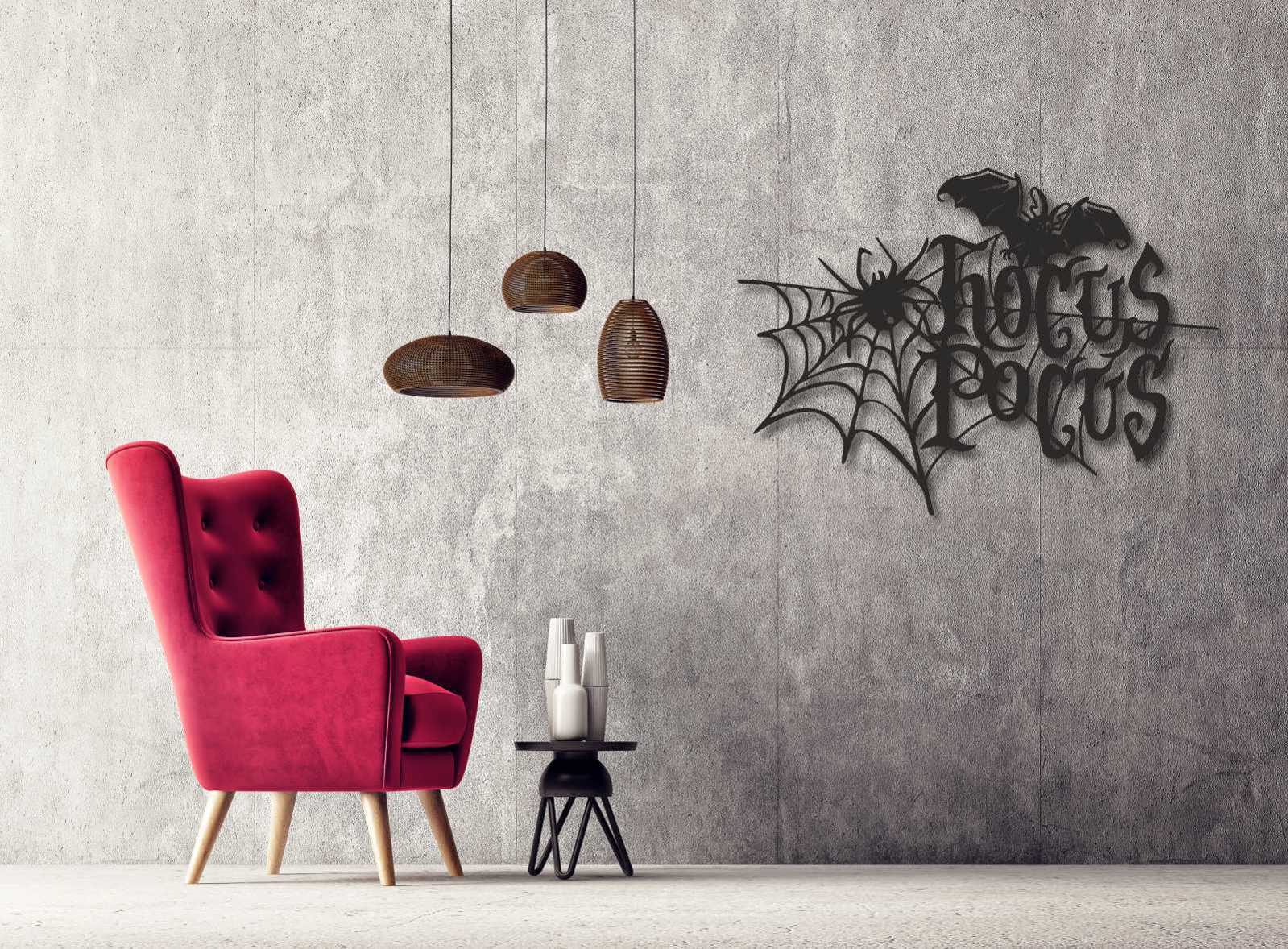 Bild Wandbild 3D Wandtattoo Acryl Fledermaus Spinne Spinnennetz