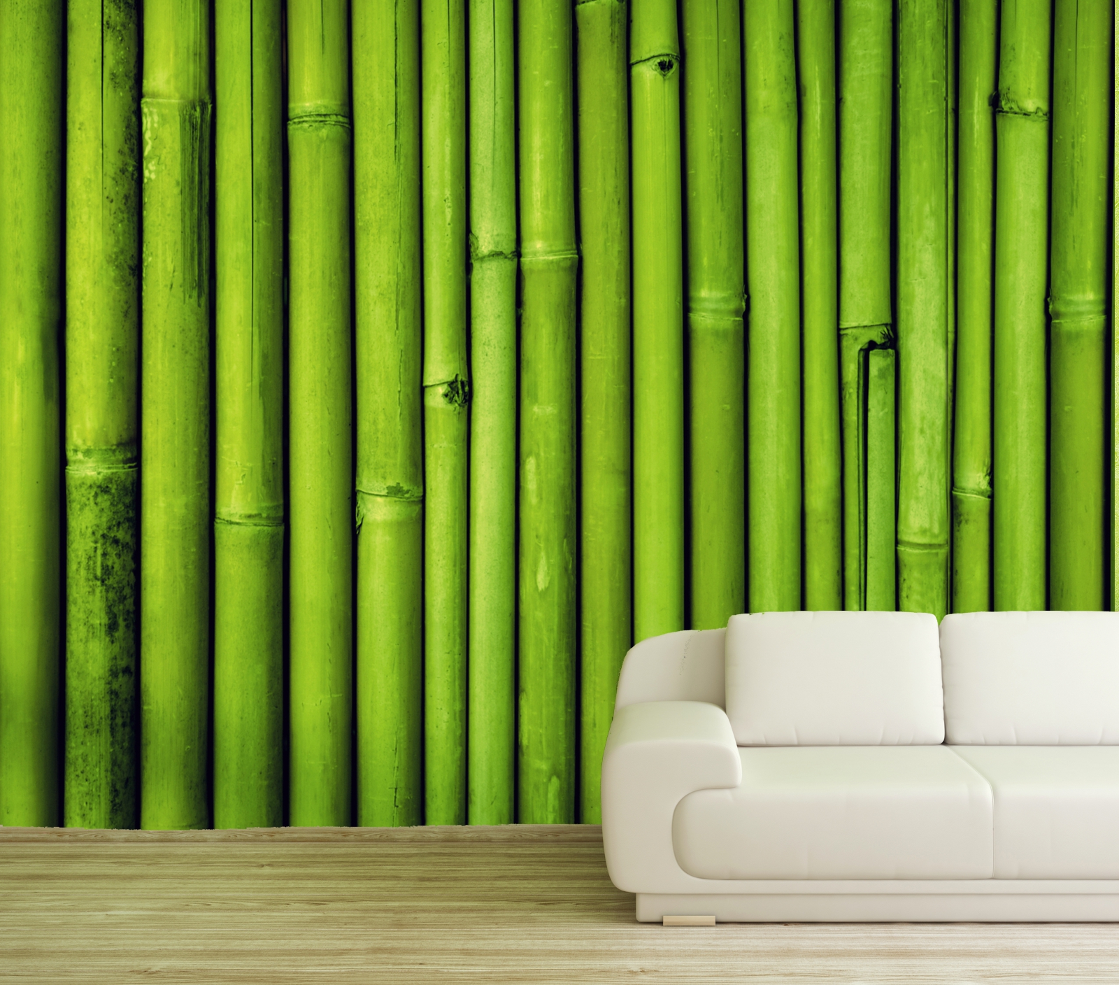 Vlies Tapete Poster XXL Fototapete Bambus Bambusstangen grün Natur
