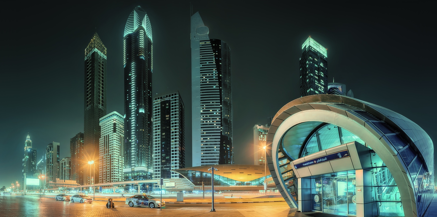 Magnettafel Pinnwand Bild XXL Panorama Dubai Business Bucht