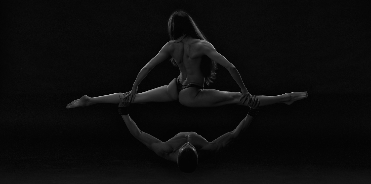 Magnettafel Pinnwand Bild XXL Panorama Erotik Fitness Akrobatik