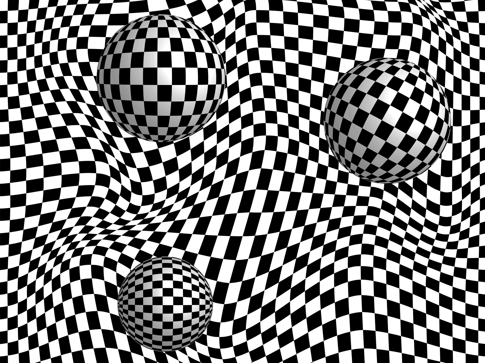 Vlies Tapete XXL Poster Fototapete 3D Effekt schwarz weiß Zebra Kugeln