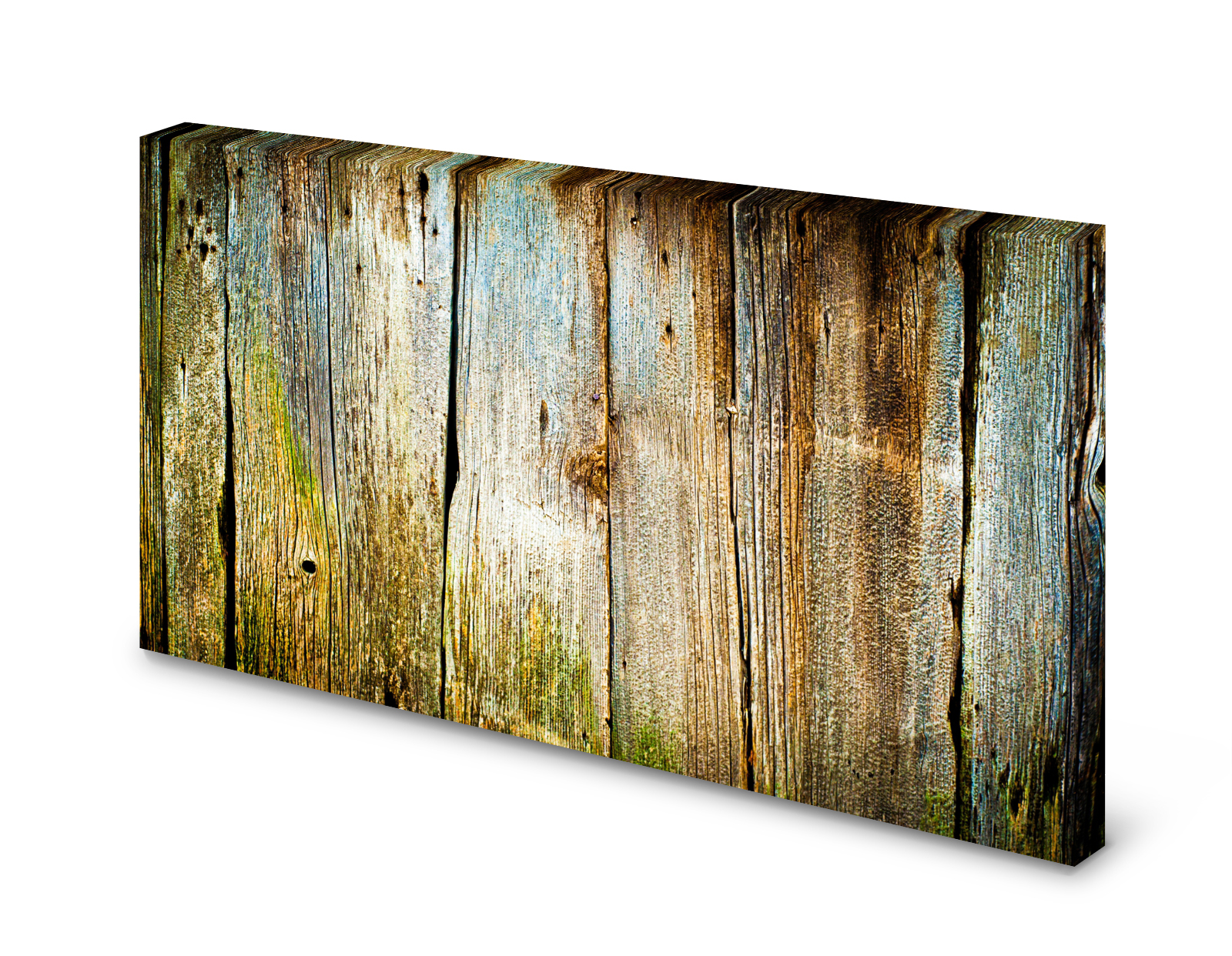 Magnettafel Pinnwand Bild Holz Holzbretter Holzplanken grün