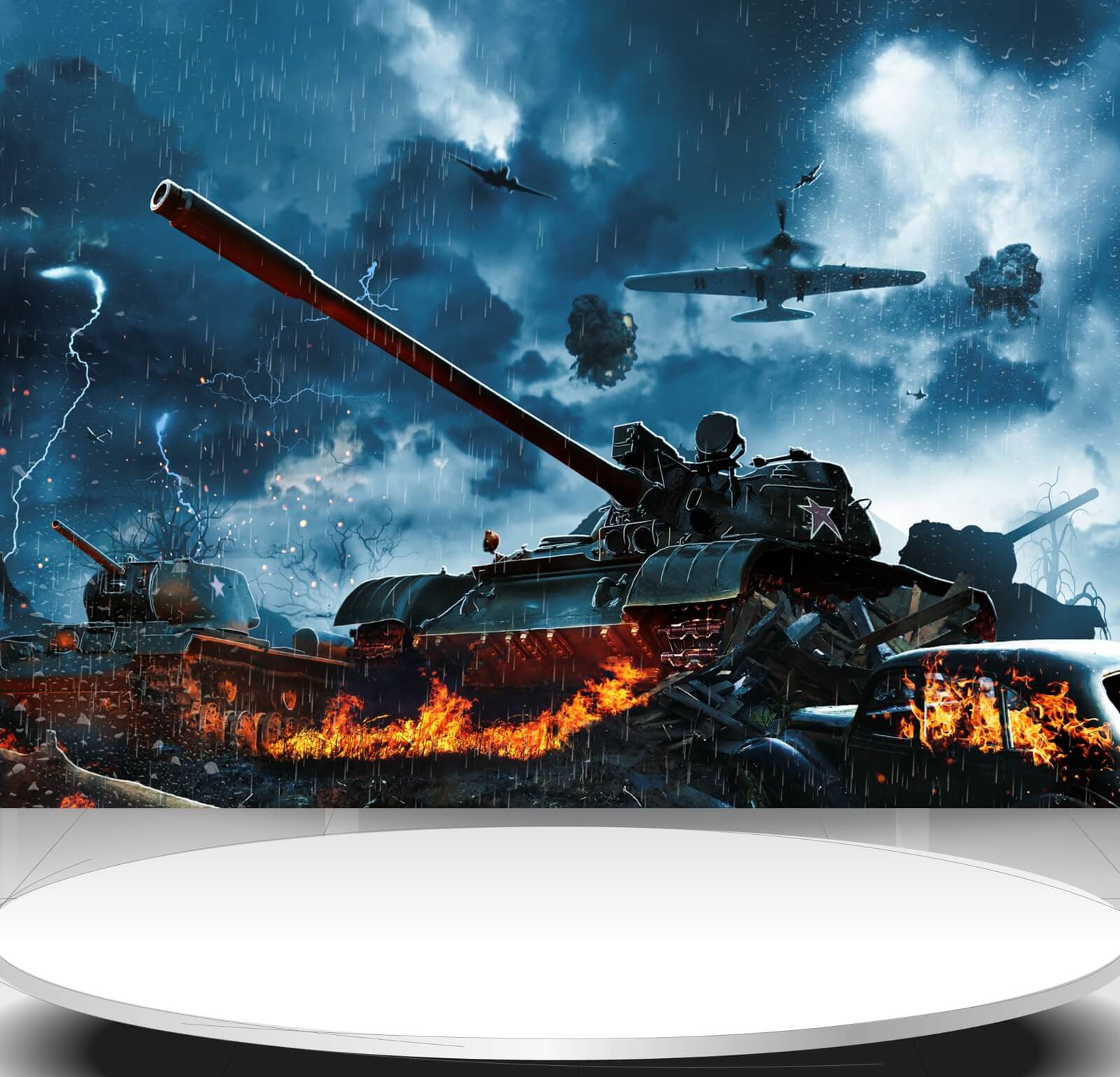 Vlies Tapete Poster Fototapete Panzer Krieg