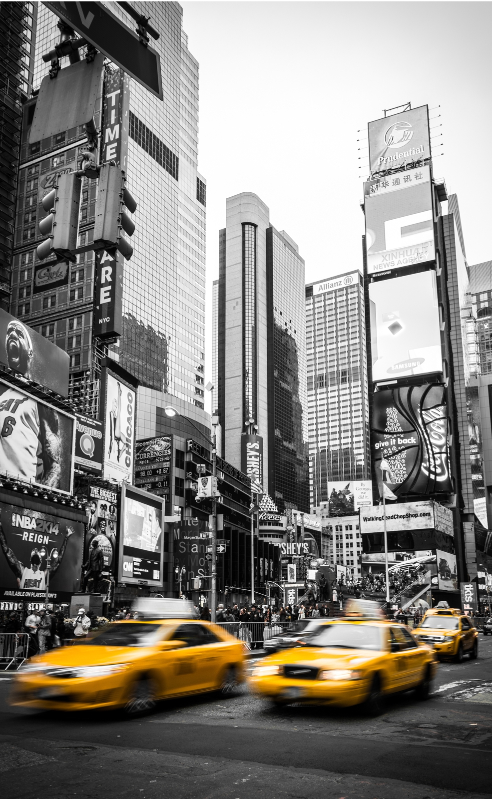 Couchtisch mit Motiv Städte New York Taxi USA