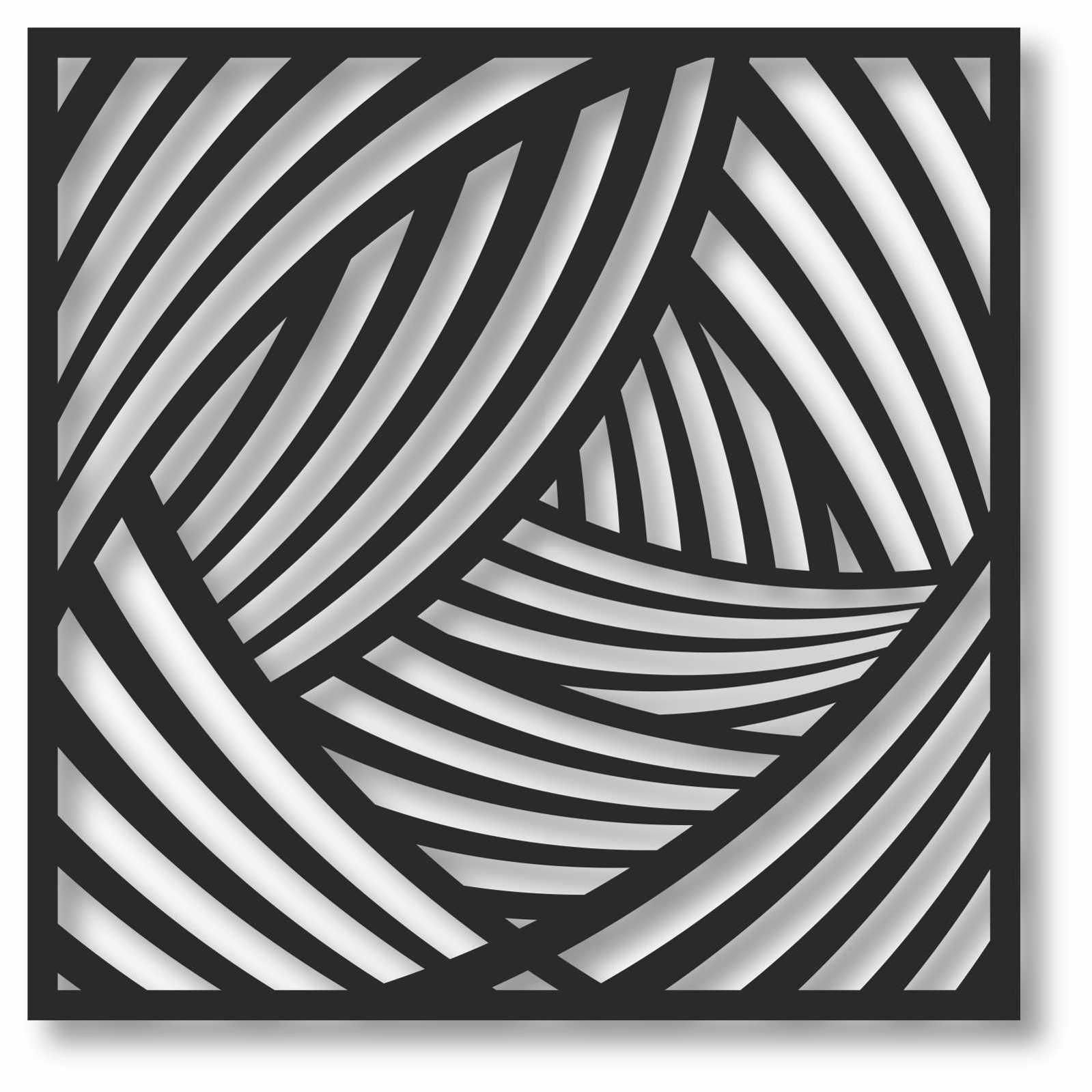Bild Wandbild 3D Wandtattoo Acryl Mobile Linien Abstrakt Muster Wellen