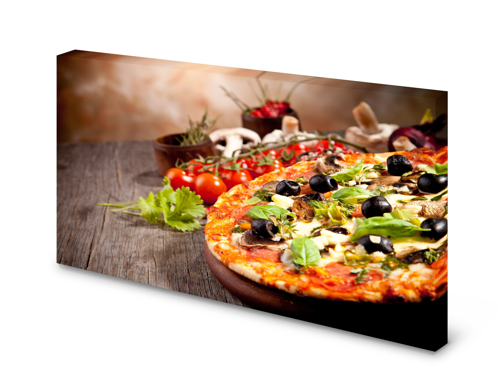 Magnettafel Pinnwand Bild Pizza Italien Küche XXL gekantet