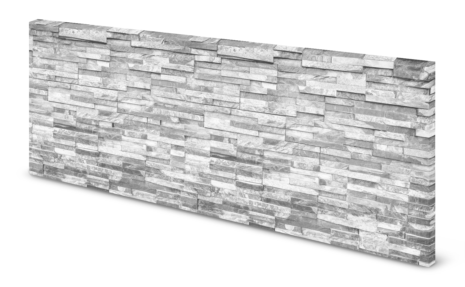Magnettafel Pinnwand Bild Steinmauer Mauer Steine weiß gekantet
