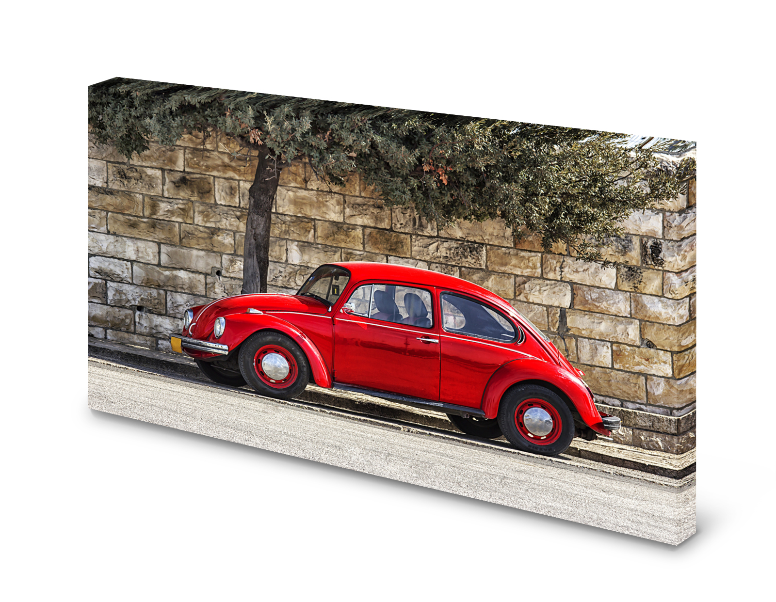 Magnettafel Pinnwand Bild Käfer Auto rot XXL gekantet