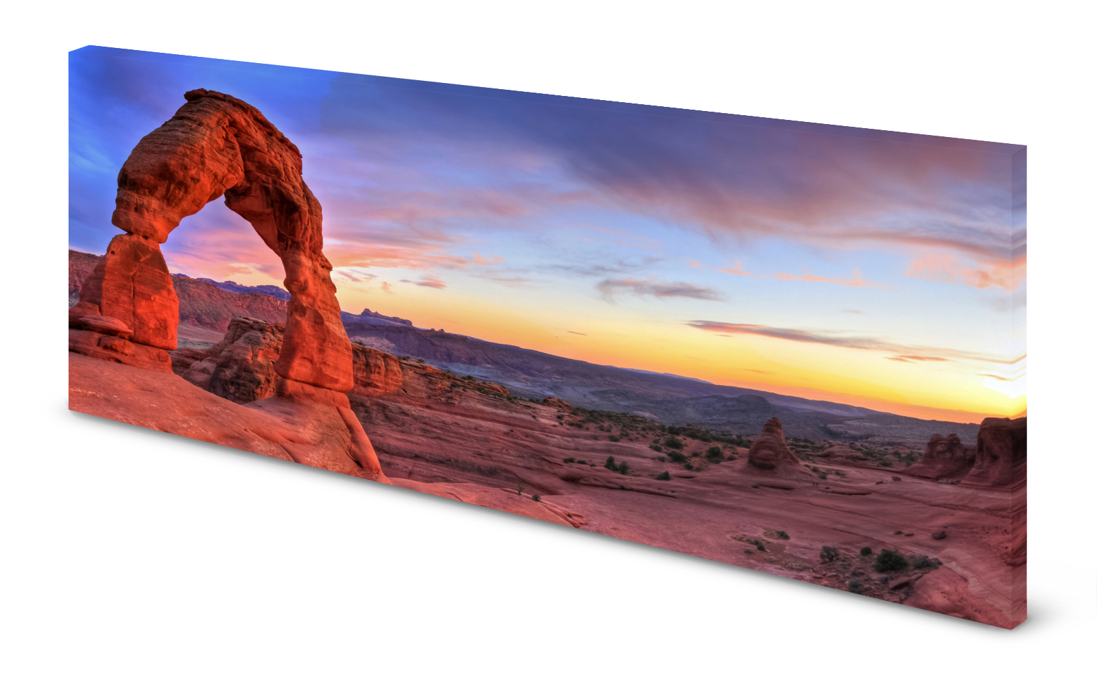 Magnettafel Pinnwand Bild Wüste Canyon Fesen rot gekantet