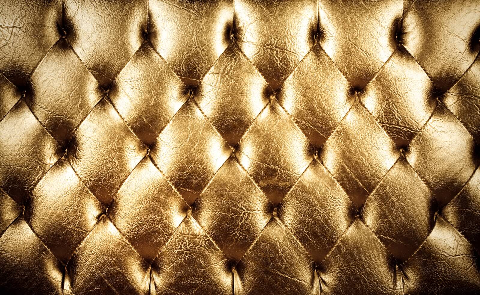 Couchtisch Tisch mit Motiv Bild Muster Polster in gold