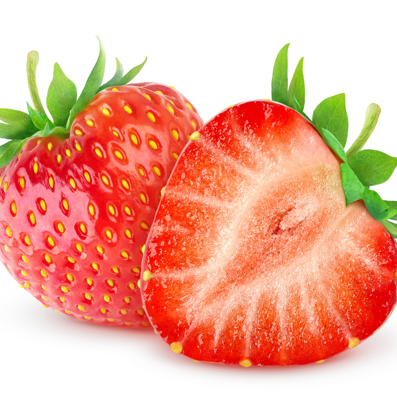 Beistelltisch Couchtisch mit Motiv Rote Erdbeeren