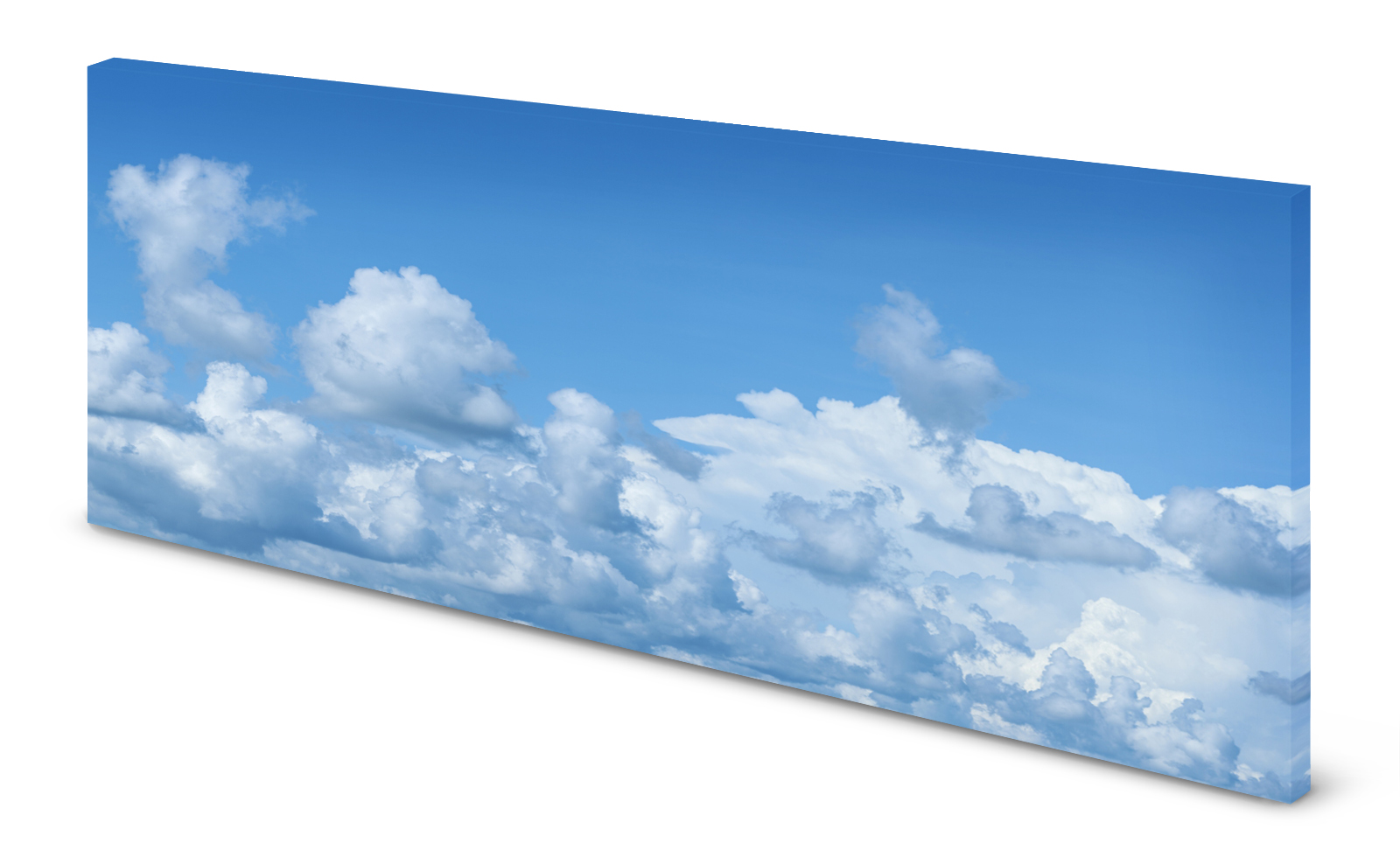 Magnettafel Pinnwand Bild Wolken Himmel blau gekantet