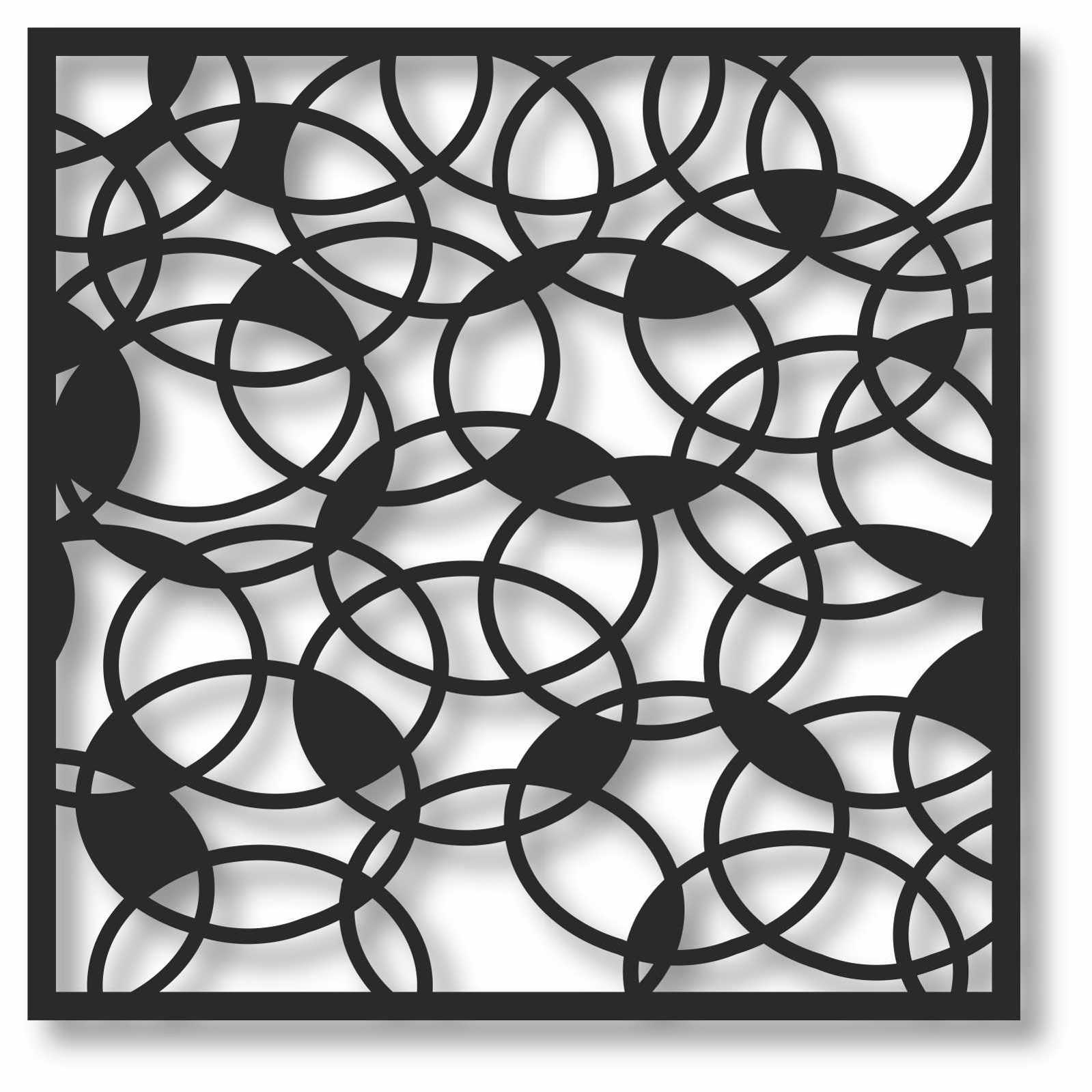 Bild Wandbild 3D Wandtattoo Acryl Mobile Muster Kreise Kugeln Abstrakt