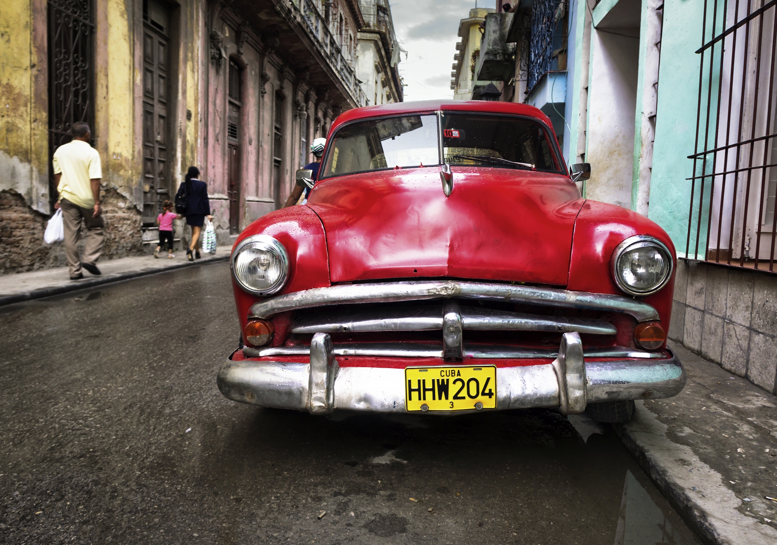 Poster Fototapete Oldtimer Kuba