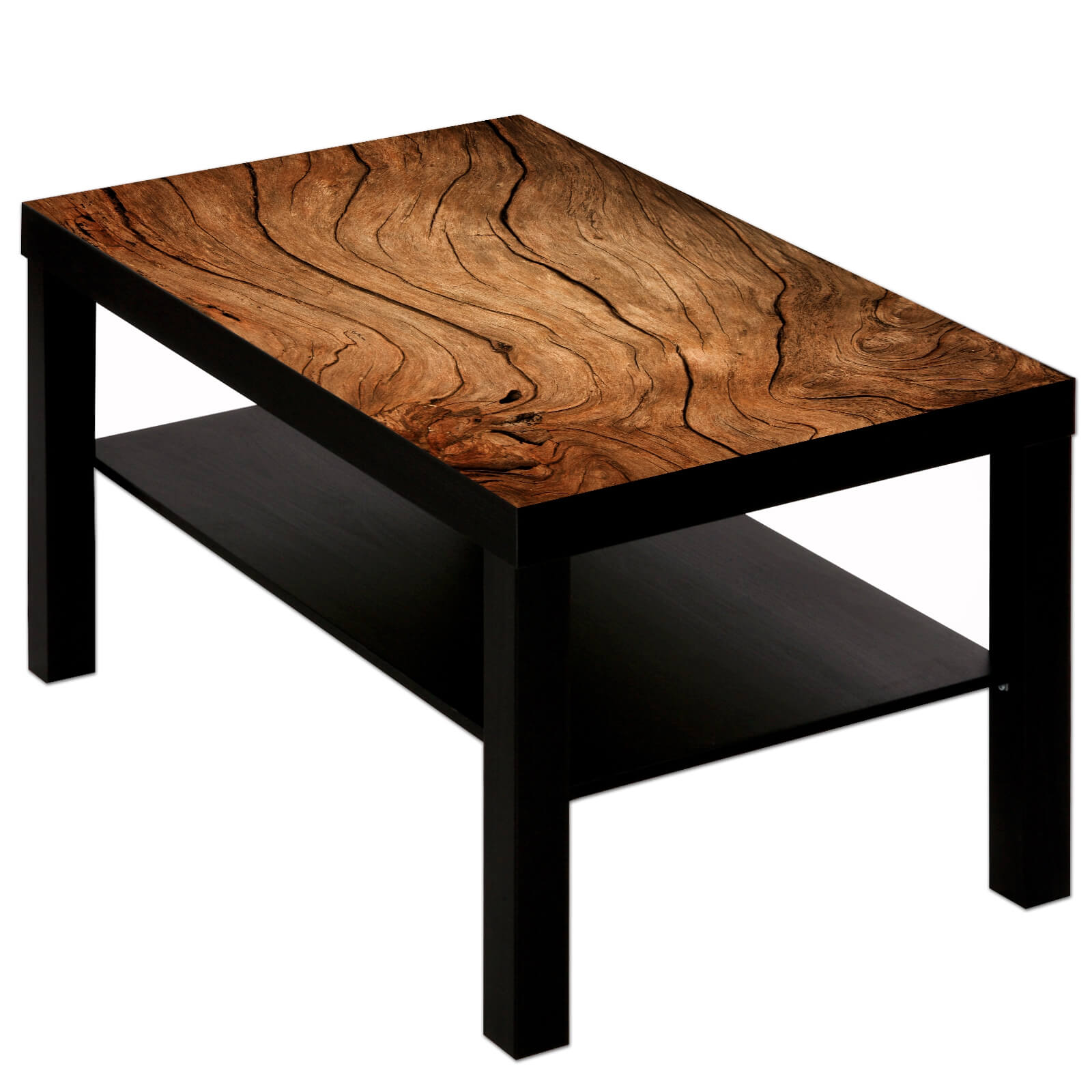 Couchtisch Tisch mit Motiv Bild Muster Holz Rustikal 2