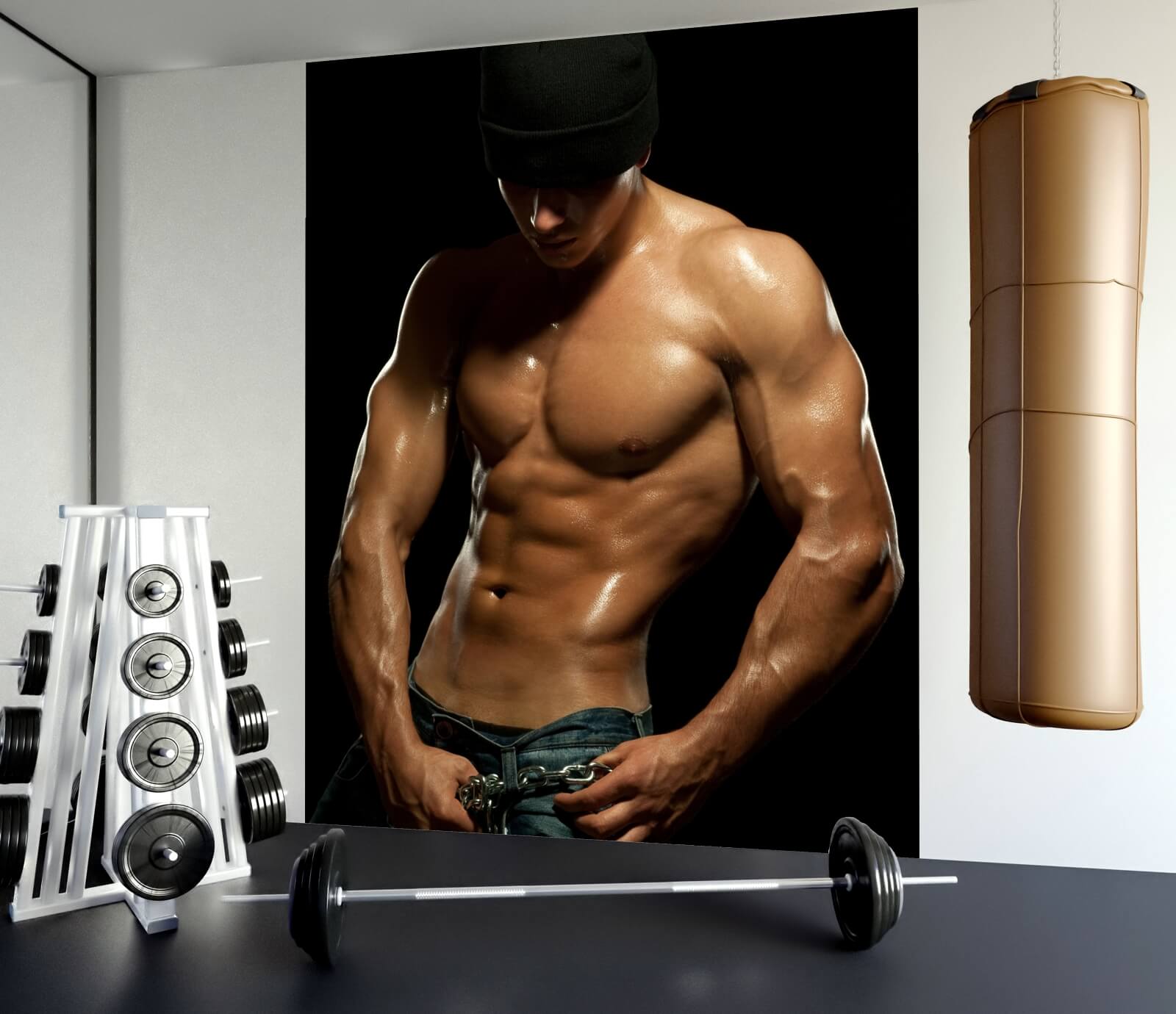 Fototapete XXL Poster Vlies Sport Fitness Bodybuilding Muskeln Latissimus