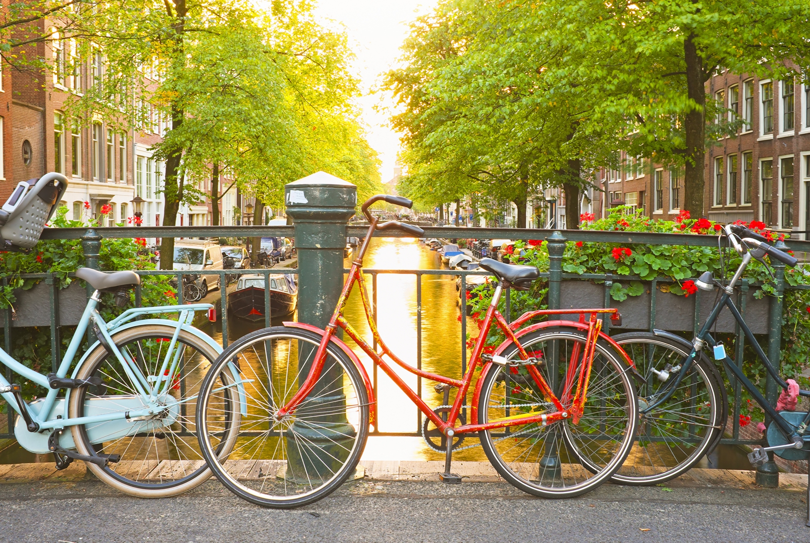Magnettafel Pinnwand XXL Bild Holland Fahrrad Amsterdam