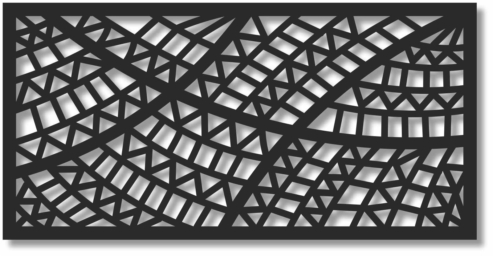 Bild Wandbild 3D Acryl Mobile Muster Zacken Wellen Abstrakt