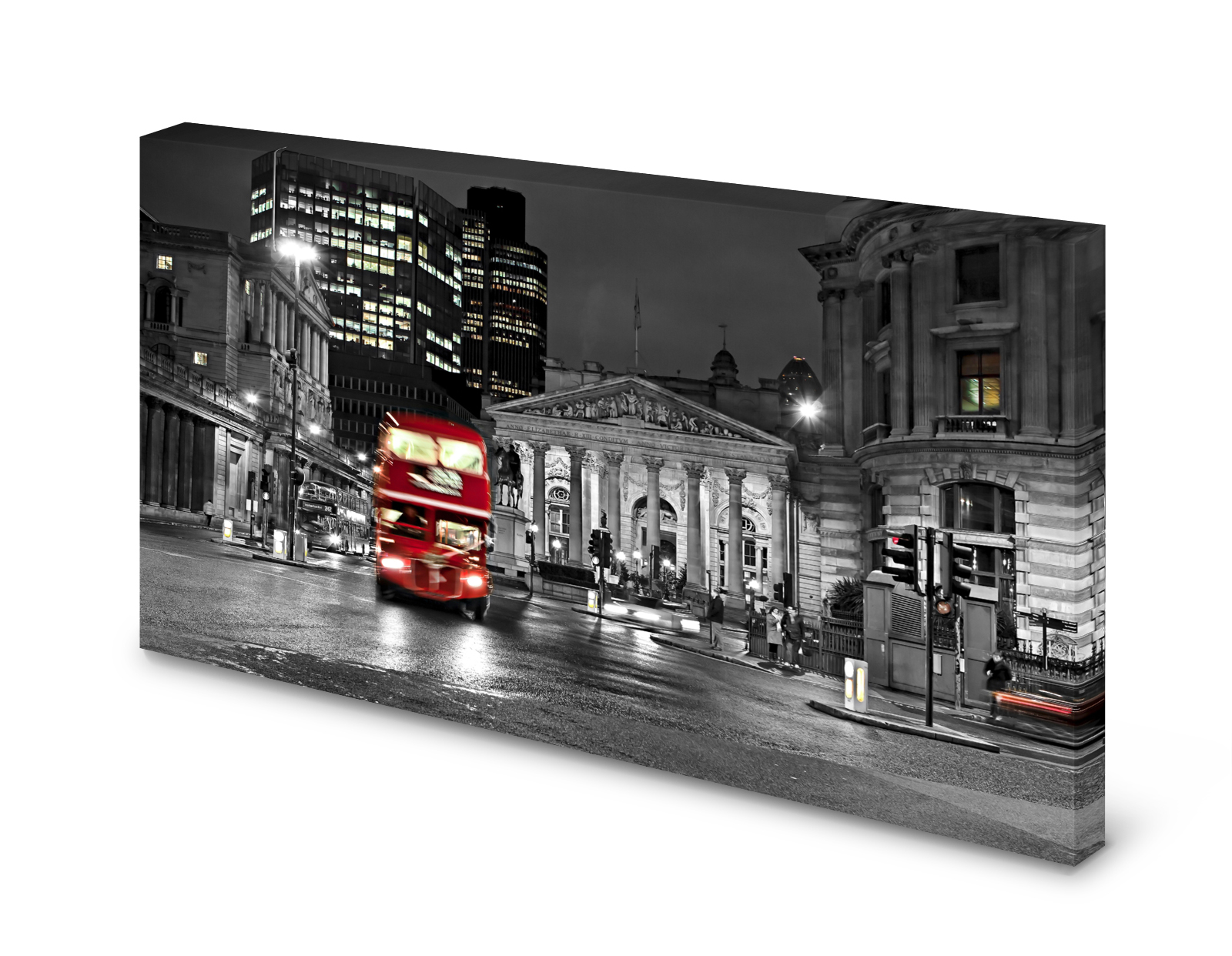 Magnettafel Pinnwand Bild Big red Bus London England