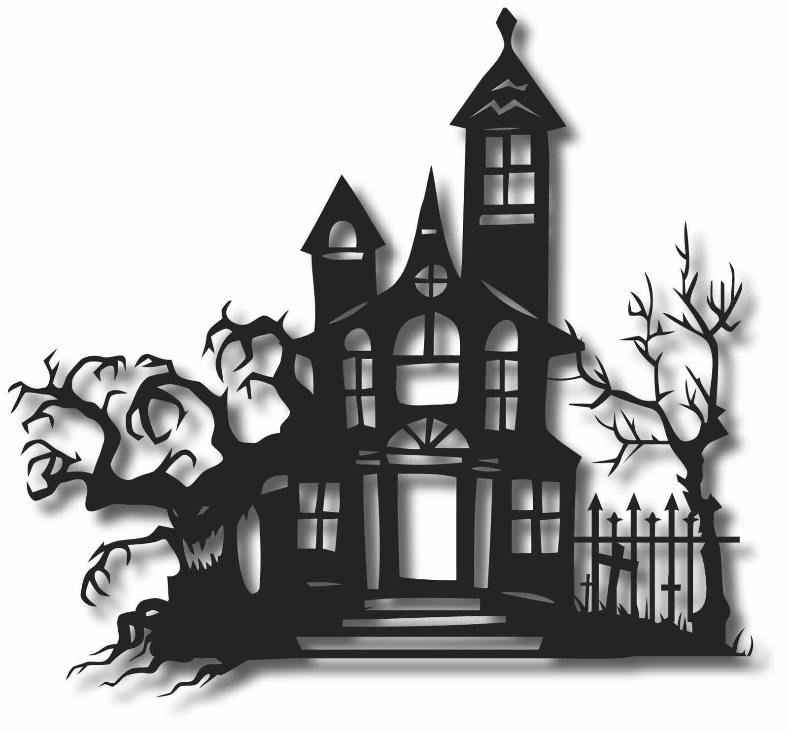 Bild Wandbild 3D Wandtattoo Acryl Gothic Horrorhaus Spukhaus