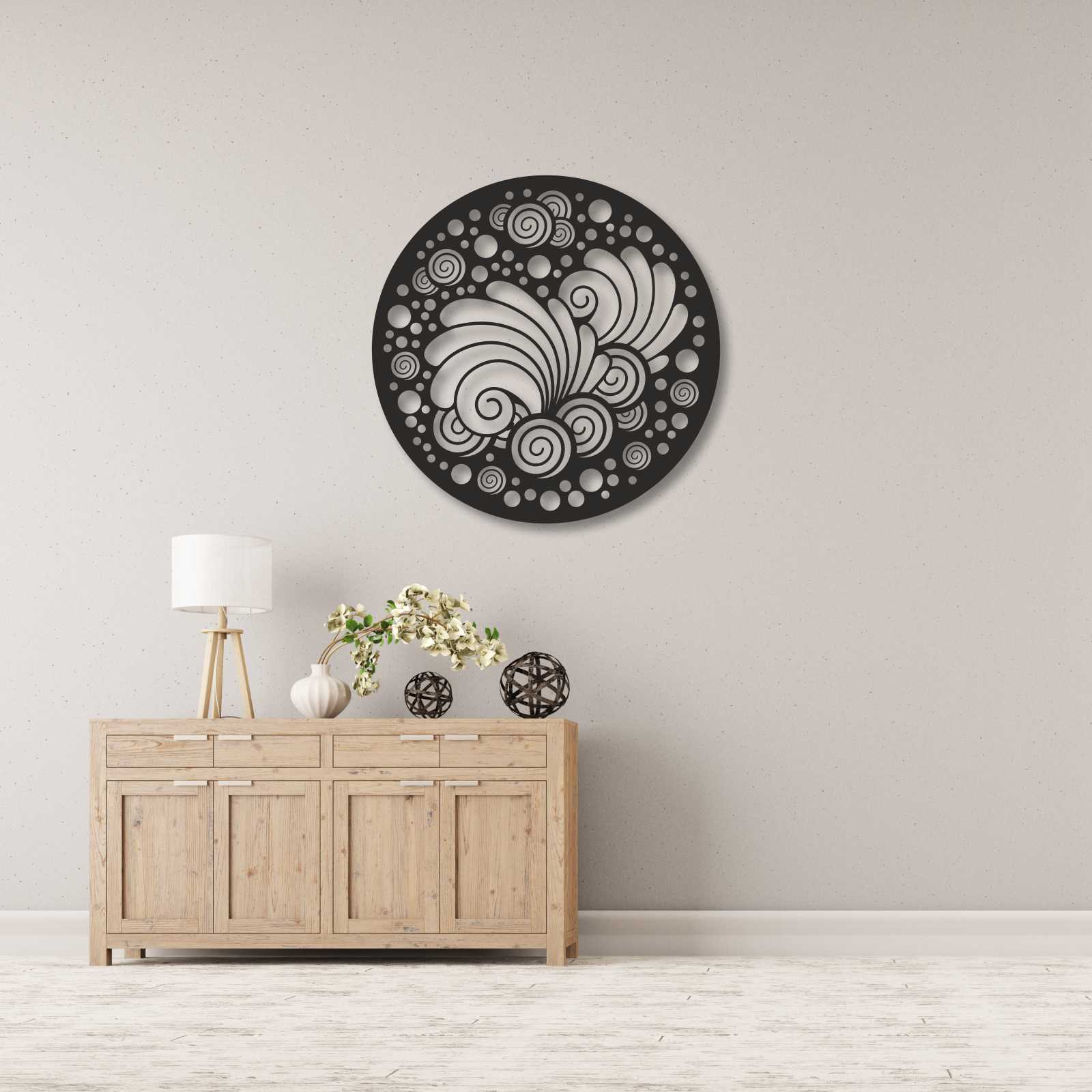 Bild Wandbild Kreisbild Kreis 3D Acryl Mobile Abstrakt Muster Kreise