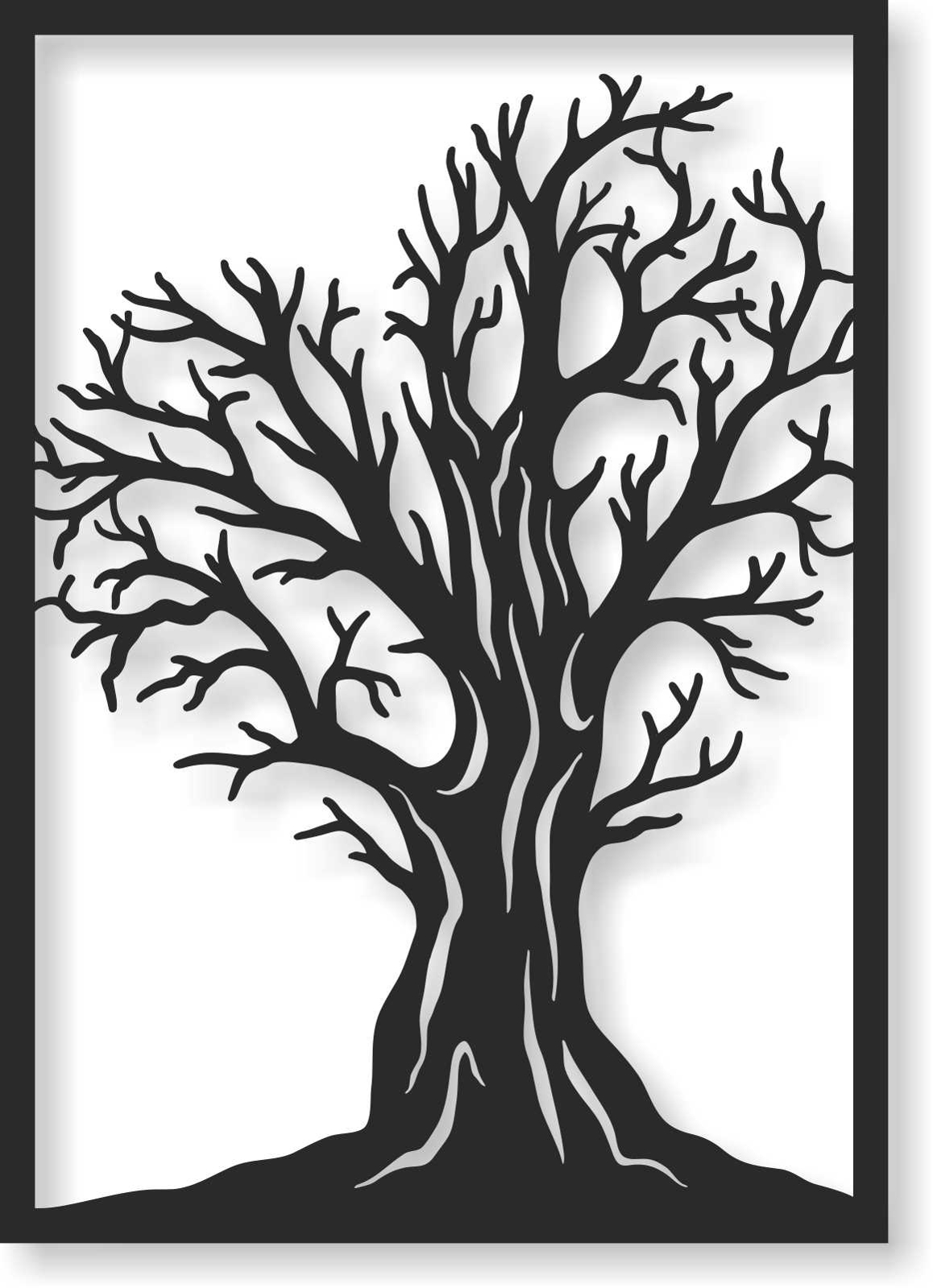 Bild Wandbild Wandtattoo Acryl Mobile Cut Out Baum Natur