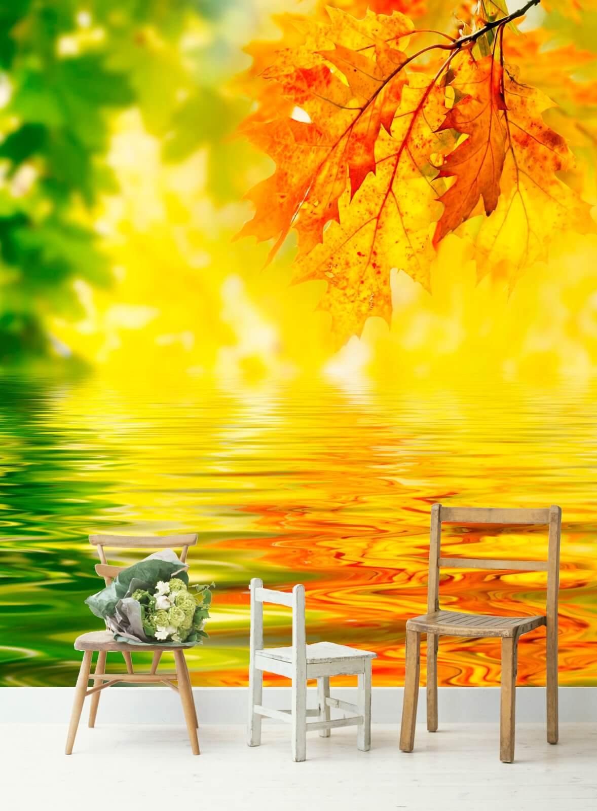 XXL-Poster  Fototapete Tapete Vlies Natur Herbst Sonne Indian Summer