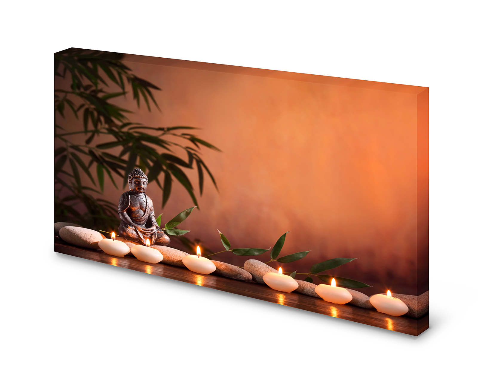 Magnettafel Pinnwand Bild Buddha Zen Wellness XXL gekantet