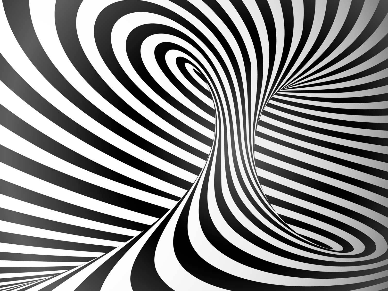 Vlies Tapete Fototapete 3D Effekt Streifen Wirbel Zebra