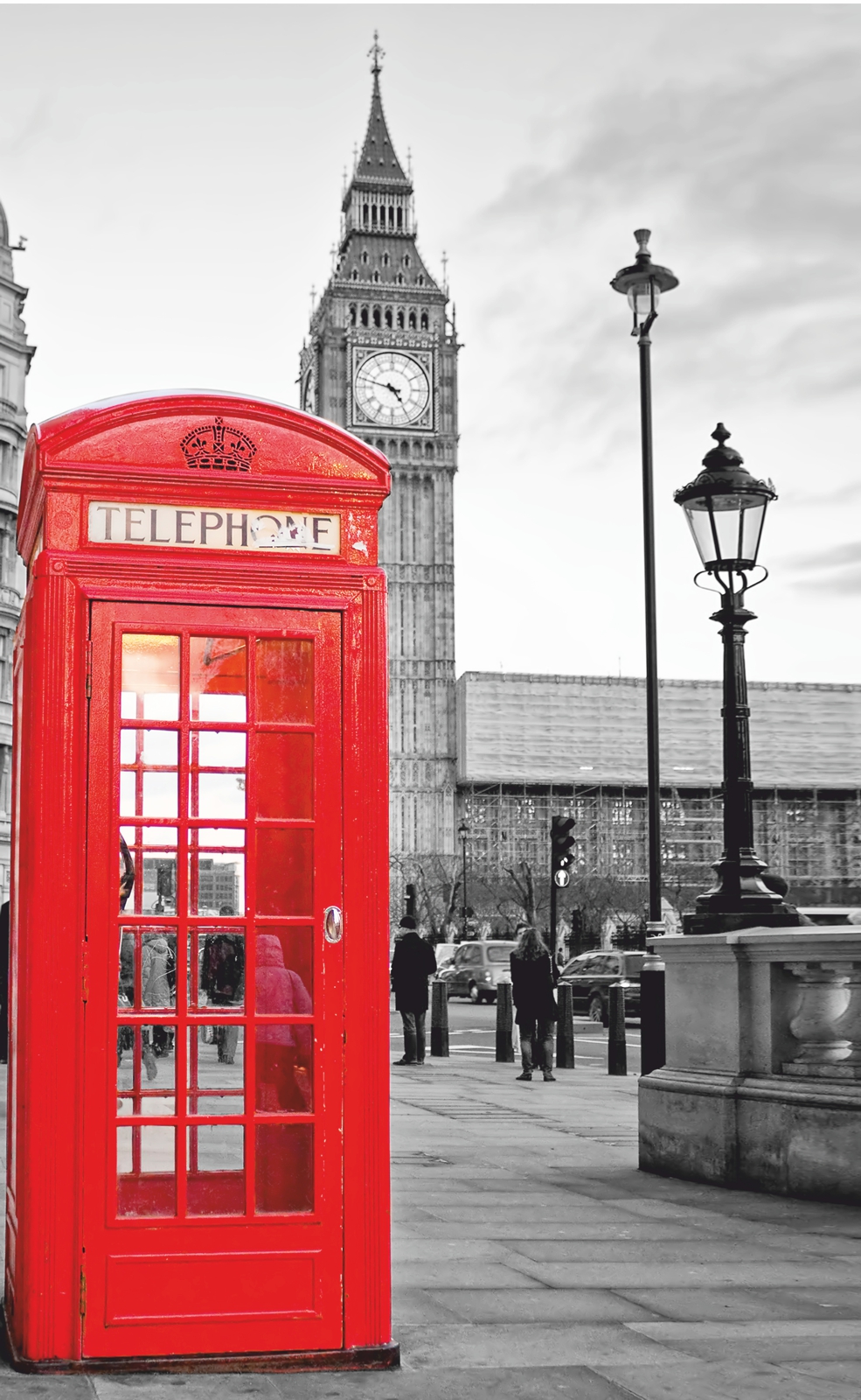 Couchtisch mit Motiv Städte London Big Ben Telephone England