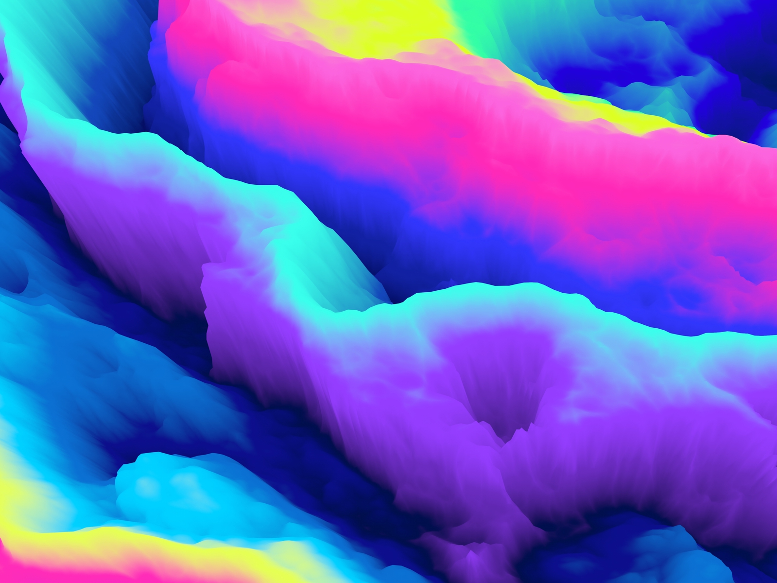 Vlies Tapete Fototapete 3D Muster Wolken Nebel bunt Farben