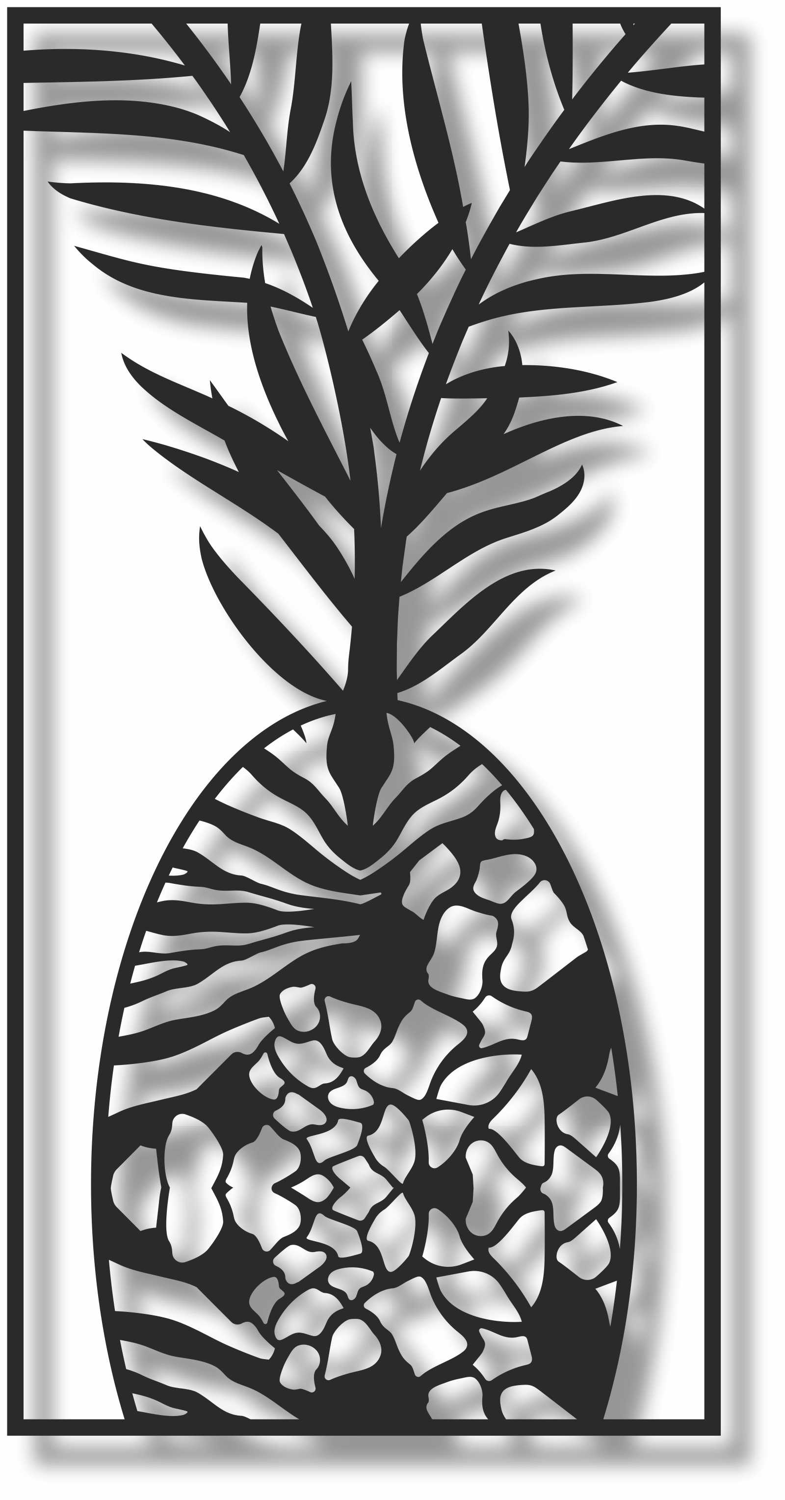 Bild Wandbild 3D Wandtattoo Acryl Mobile Ananas