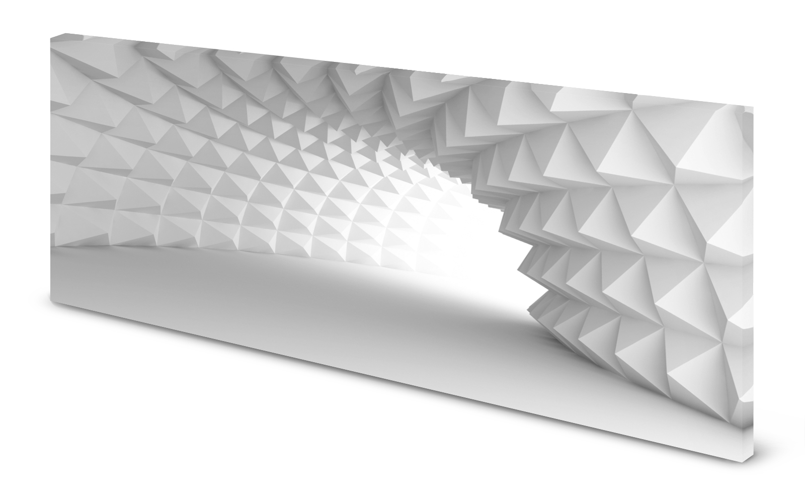 Magnettafel Pinnwand Bild 3D Effekt Tunnel weiß gekantet