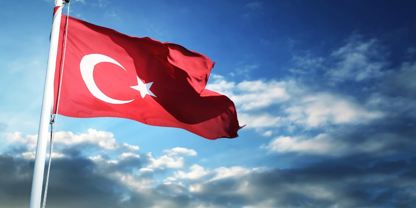 Vlies Tapete XXL Poster Fototapete Türkei Flagge Fahne