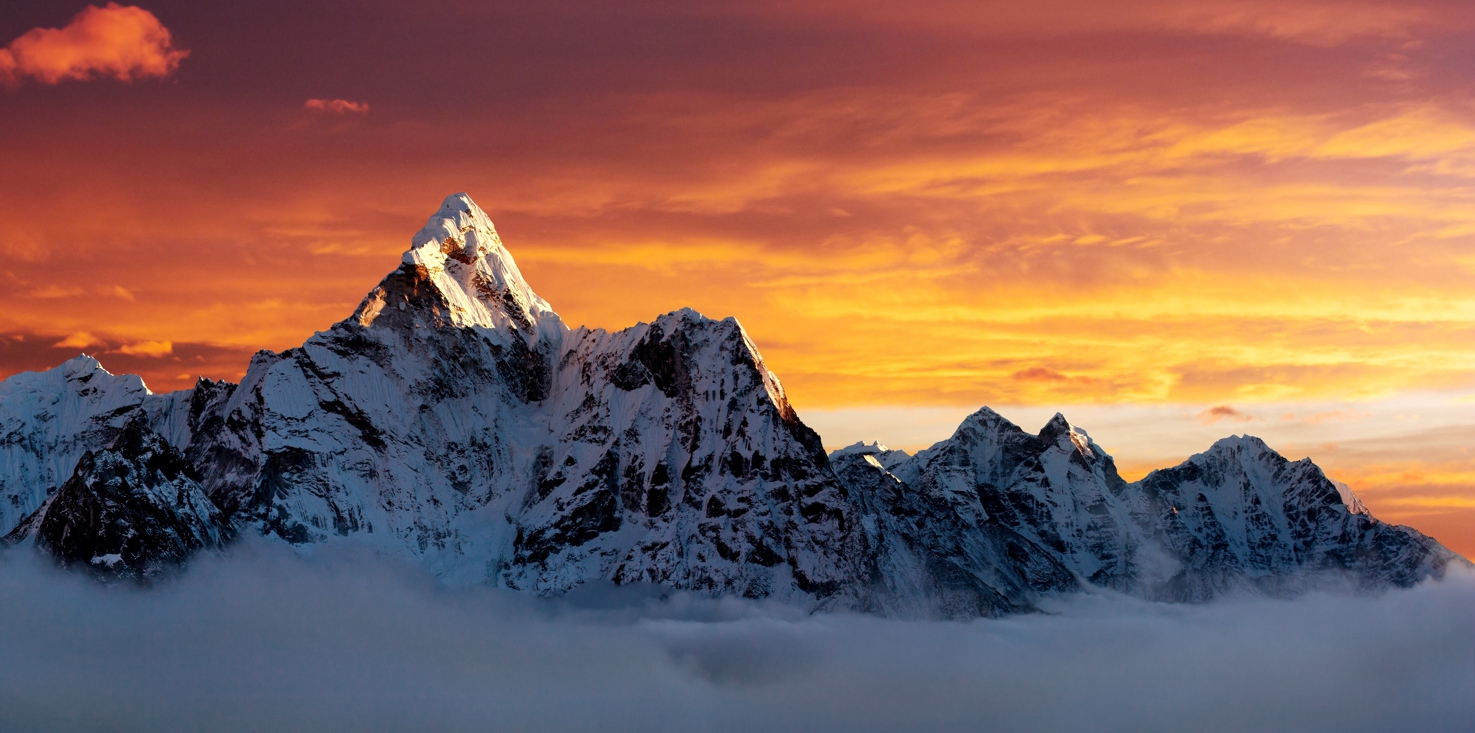 Magnettafel Pinnwand Bild  Panorama Ama Dablam Everest Gipfel