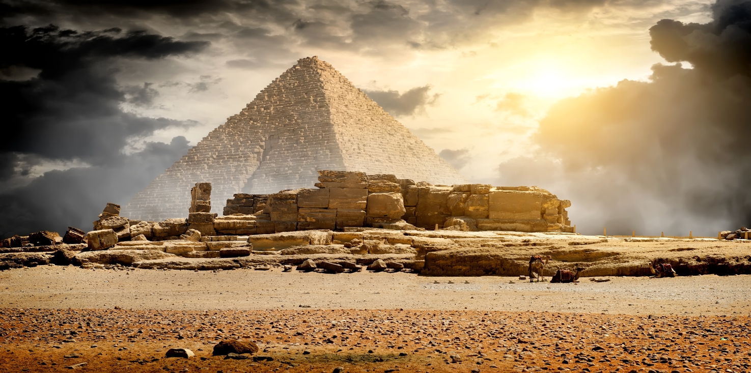 Magnettafel Pinnwand Bild XXL Panorama Pyramide Antik Wüste