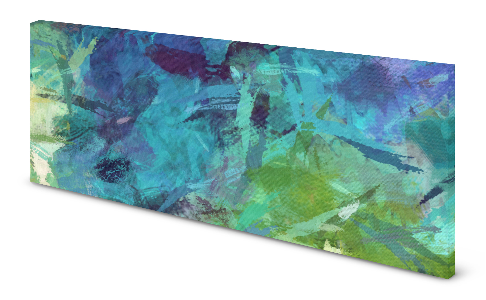 Magnettafel Pinnwand Bild Abstrakt Malerei Aquamarine gekantet